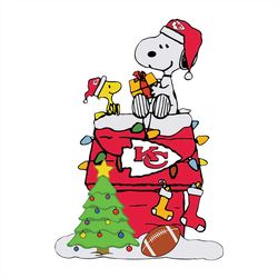 Kansas City Chiefs, Snoopy Christmas NFL Svg, Football Svg, Cricut File, Svg
