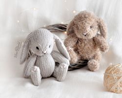 Bunny knitting pattern, Knitted animal toy Back & Forth Pattern