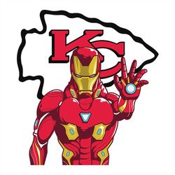 Iron Man Fan Kansas City Chiefs,NFL Svg, Football Svg, Cricut File, Svg