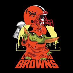 Yoda Fan Cleveland Browns,NFL Svg, Football Svg, Cricut File, Svg