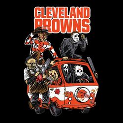 The Killers Club Cleveland Browns Horror NFL Football,NFL Svg, Football Svg, Cricut File, Svg