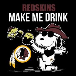 Washington Redskins Snoopy Drink NFL Svg, Football Svg, Cricut File, Svg