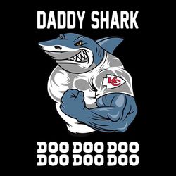 Daddy Shark Kansas City Chiefs,NFL Svg, Football Svg, Cricut File, Svg