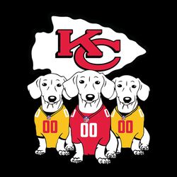 Dachshund Dog Fan Kansas City Chiefs, NFL Svg, Football Svg, Cricut File, Svg
