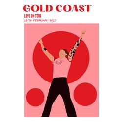Gold Coast SVG PNG Harry Styles Love On Tour 2023 SVG Cutting Graphic Design