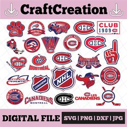 25 Files Montreal Canadiens Bundle Svg, Canadiens Svg, NHL svg, NHL svg, hockey cricut, Download   Cut File, Clipart   C
