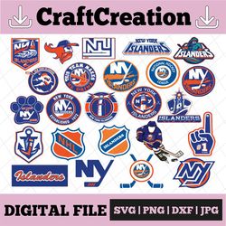 24 Files New York Islanders Bundle Svg, New York, Islanders Svg, NHL svg, NHL svg, hockey cricut, Download   Cut File, C