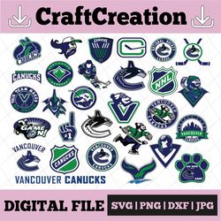 29 Files Vancouver Canucks Bundle SVG, Canucks Svg, NHL Svg, NHL Svg, hockey cricut, hockey svg, Cut File, Clipart   Cri
