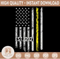 Dispatcher SVG, EST.2021 svg, 911 dispatcher svg, Dispatch svg, Distressed flag svg, Printable, Cricut and Silhouette cu