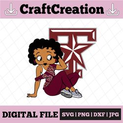 Betty Boop With Texas A M Aggies PNG File, NCAA png, Sublimation ready, png files for sublimation,printing DTG printing