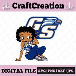 Betty Boop With Georgia Southern PNG File, NCAA png, Sublimation ready, png files for sublimation,printing DTG printing