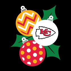 Christmas Ornaments Kansas City Chiefs,NFL Svg, Football Svg, Cricut File, Svg