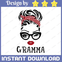Gramma SVG, Gramma Birthday Svg, Gramma Gift Design, Gramma Face Glasses Svg Png, Gramma Christmas PNG, Digital Download