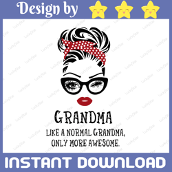 Grandma SVG, Grandma Birthday Svg, Grandma Gift Design, Grandma Face Glasses Svg Png, Grandma Christmas PNG