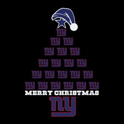 Merry Christmas Tree New York Giants,NFL Svg, Football Svg, Cricut File, Svg