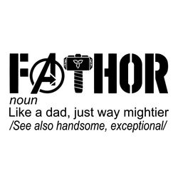 Fathor SVG, Father's Day Svg, Thor SVG, Superheros SVG, Happy Father's Day SVG, Thor Svg