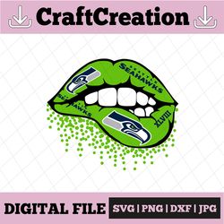Seahawks Inspired lips  png File Sublimation Printing, png file printable, sublimation