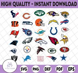 NFL Logo SVG Bundle – Football Logo–NFL Logo NFL Teams Svg  Clipart Digital Download