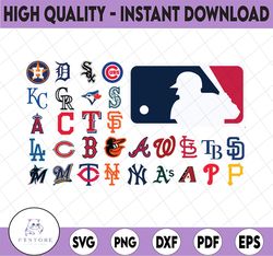 MLB Logo SVG Bundle – Baseball Logo–MLB logo MLB Svg  Clipart Digital Download