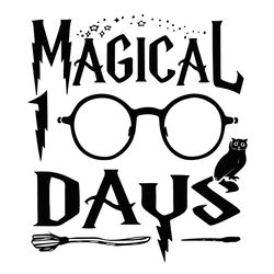 100 Days of School Svg, Kindergarten Svg, Teacher SVG, 100 Magical Svg, Glasses Svg
