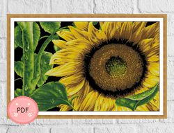 Cross Stitch Pattern,Sunflowers ,Pdf Digital File,Flower X Stitch Chart,Floral Design