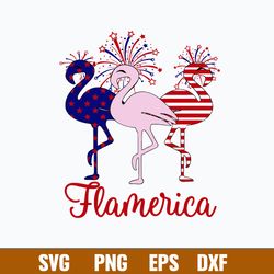 Flamerica Independence Day Svg, Flamerica Svg, Png Dxf Eps File