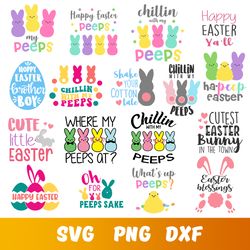 Easter peeps svg bundle, easter svg, easter peeps Layered Cricut, easter bunny svg, easter bunny svg bundle
