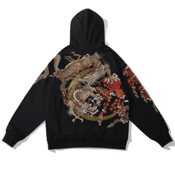 Heavy Industry Embroidered Hoodie Dragon