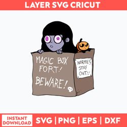 Magic Box Fort Normies Stay Out Svg, Halloween Svg, Png Dxf Eps File