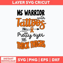 Ms Warrior With Tattoos Pretty Eyes And Thick Things Svg, Png Dxf Eps File