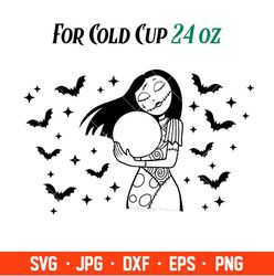 Sally Full Wrap Svg, Starbucks Svg, Coffee Ring Svg, Cold Cup Svg, Cricut, Silhouette Vector Cut File