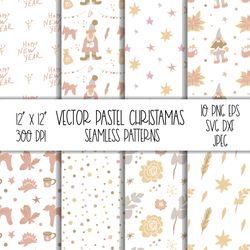 Pastel Christmas Pattern Images