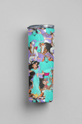 Cute Aladdin Premium Skinny Tumbler wrap 20 ounce tumbler wrap png clipart image seamless image