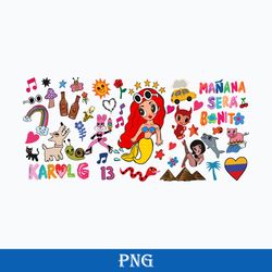 Manna Sera Bonito Full Wrap Png,  Karol G Sirenita Png, Karol G Png, La Bichota Png Digital File,KG14032318