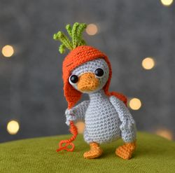 Goose crochet pattern, amigurumi goose tutorial, DIY mini toy goose, stuffed goose pattern