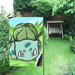 Bulbasaur Garden Flag (Two Sides Printing, without Flagpole)