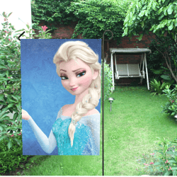 frozen garden flag (two sides printing, without flagpole)