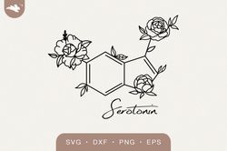 Serotonin svg cut file