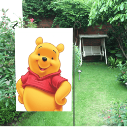 Winnie Pooh Garden Flag (Two Sides Printing, without Flagpole)