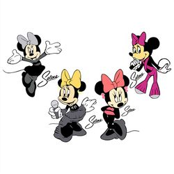 Mickey bundles selena svg,svg,minnie mouse svg,selena minnie svg,dancer minnie svg,disney vacation svg,svg cricut, silho