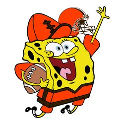 Cleveland Browns Football Spongebob Svg, Sport Svg, Cleveland Svg, Browns Football Team, Browns Svg, Cleveland Browns S