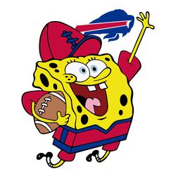 Buffalo Bills Football Spongebob Svg, Sport Svg, Buffalo Bills NFL, Bills Football Team, Bills Svg, Bills NFL Svg, Buff