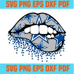 Dallas Cowboys lips SVG,SVG Files For Silhouette, Files For Cricut, SVG, DXF, EPS, PNG Instant Download