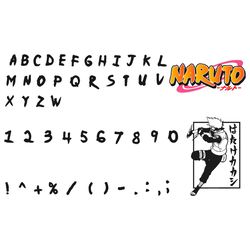 Naruto Alphabet svg, naruto svg, naruto font, naruto vector, anime