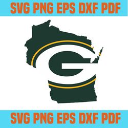 Green Bay Packers SVG,SVG Files For Silhouette, Files For Cricut, SVG, DXF, EPS, PNG Instant Download