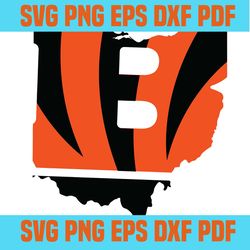 Cincinnati bengals SVG,SVG Files For Silhouette, Files For Cricut, SVG, DXF, EPS, PNG Instant Download