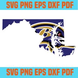 Baltimore Ravens SVG,SVG Files For Silhouette, Files For Cricut, SVG, DXF, EPS, PNG Instant Download