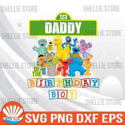 Daddy of the birthday boy monster png, Cricut, pngfiles, File For Cricut, For Silhouette, Cut File, Dxf, Png, Digital