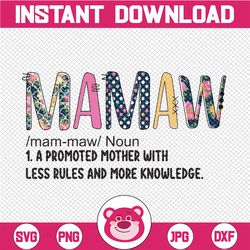 Mamaw with Flowers PNG , Mamaw Sublimation PNG , Mamaw Sublimation Designs Downloads , PNG Files for Download
