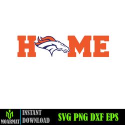 Denver Broncos SVG, Denver Broncos files, broncos logo, football, silhouette cameo, cricut (34)